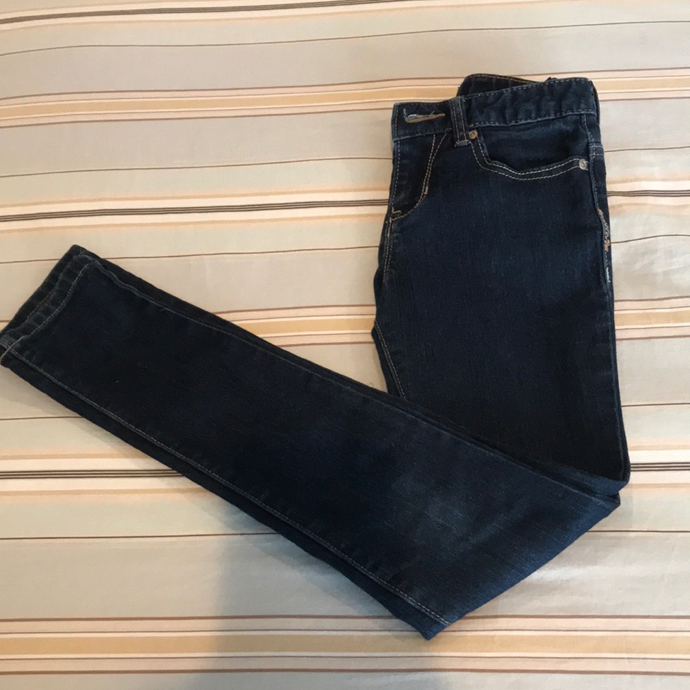 10 slim old navy super skinny girls dark wash Jean